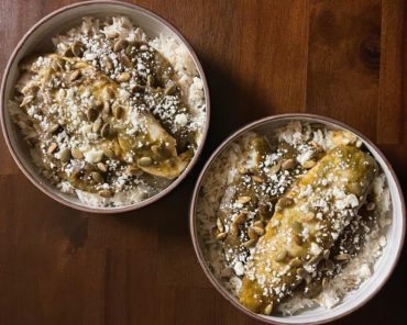 Tilapia in Salsa Verde with Cumin-Scented Rice