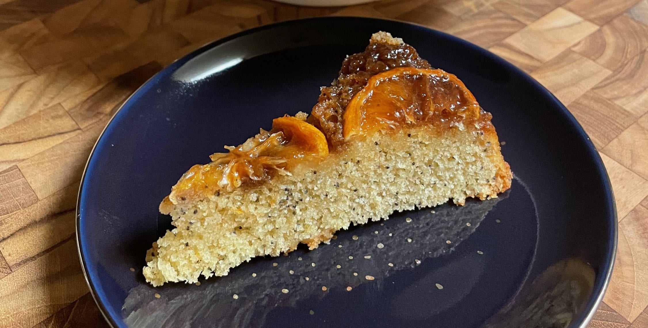 Meyer Lemon and Poppy Seed Upside Down Cake