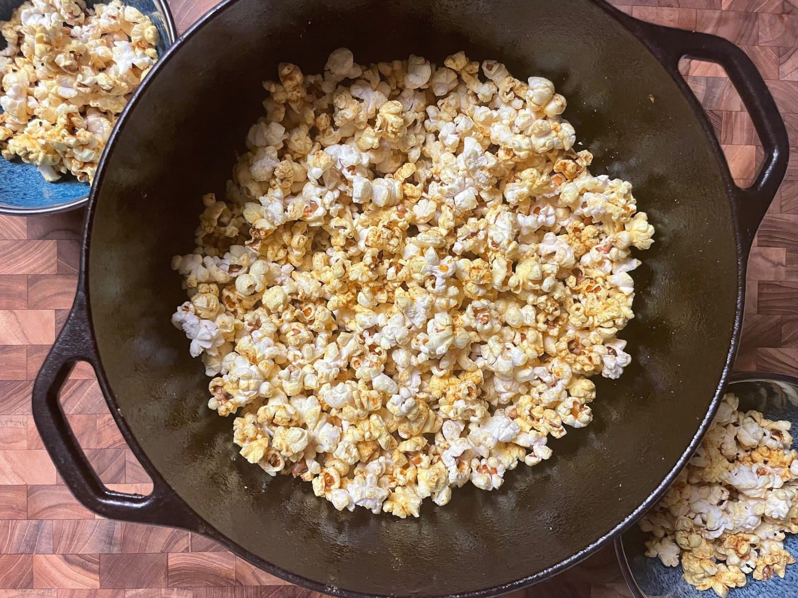 Dutch Oven Curry Butter Popcorn