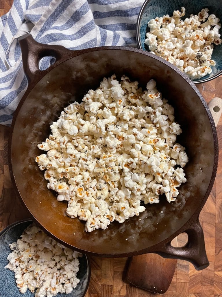 Honey & Everything Seasoned Dutch Oven Popcorn