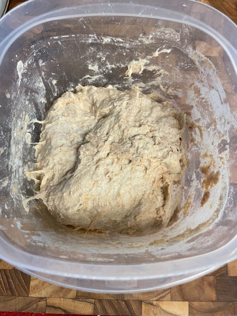 50% Whole Wheat No-Knead Sourdough Bread