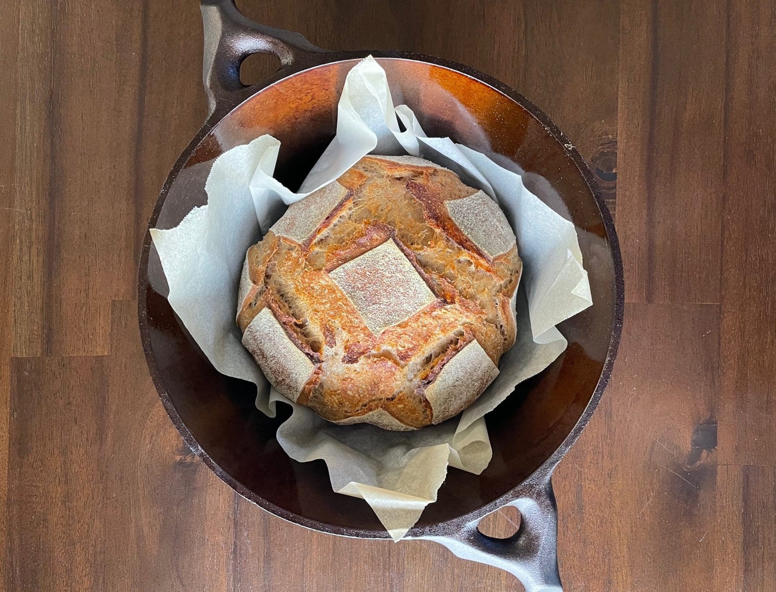 50% Whole Wheat No-Knead Sourdough Bread