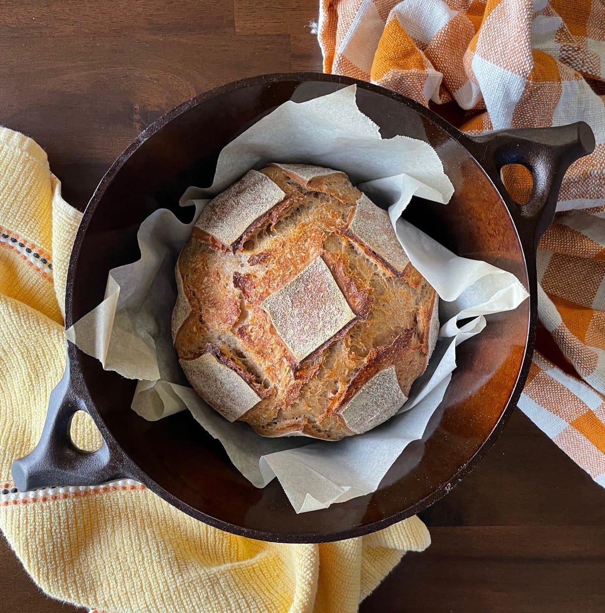 50% Whole Wheat No-Knead Sourdough Bread