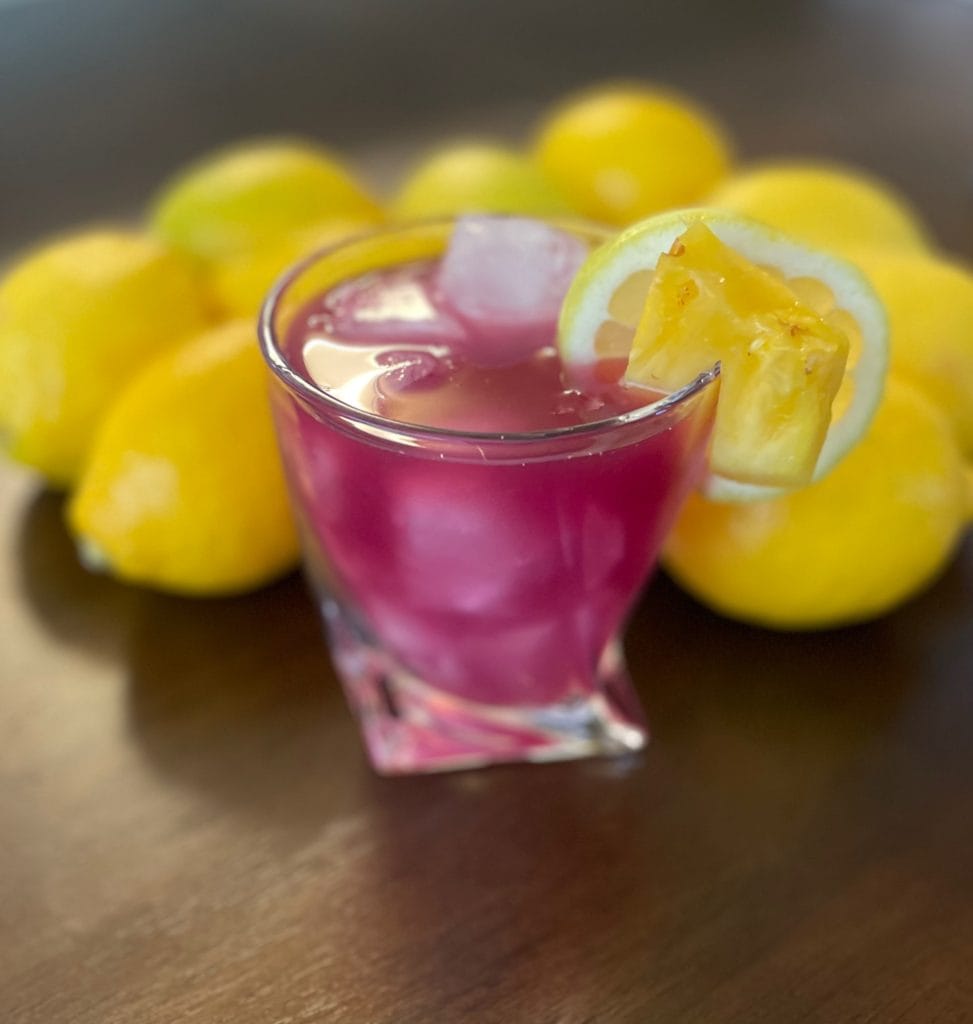 Pineapple Hibiscus Lemonade