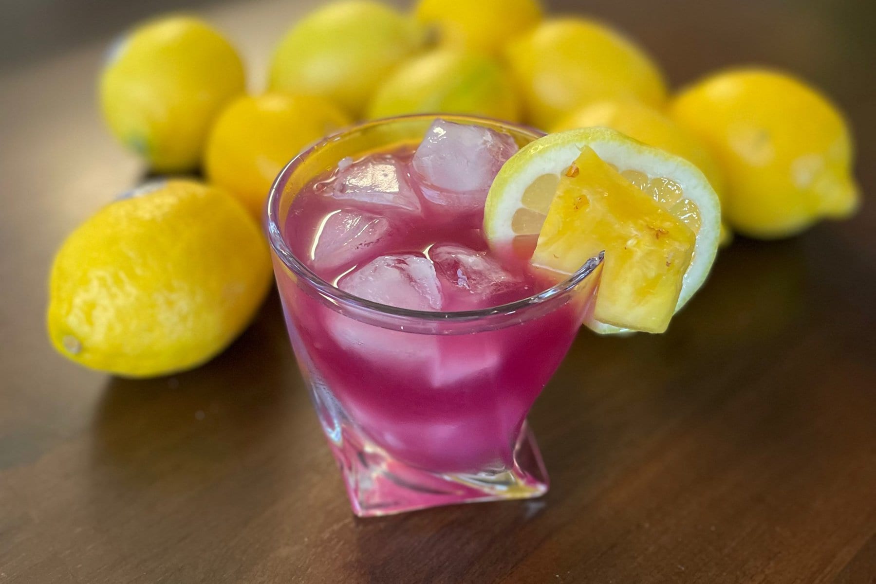 Pineapple Hibiscus Lemonade