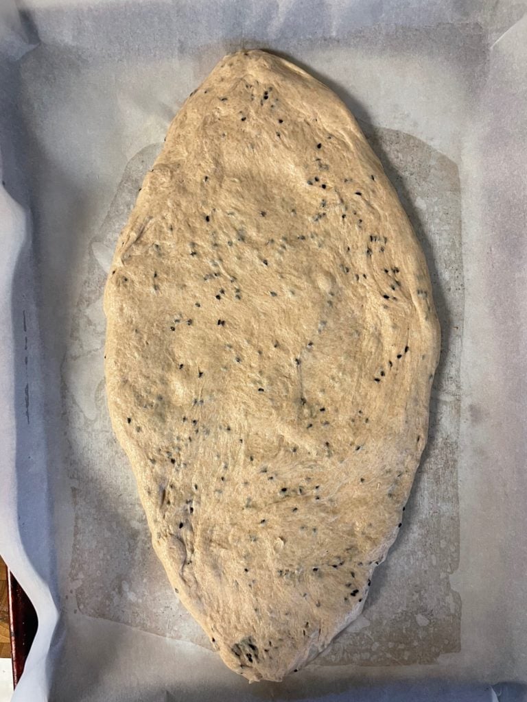 Sourdough Fougasse with Herbs and Seeds