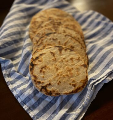 Easy Sourdough Skillet Flatbread