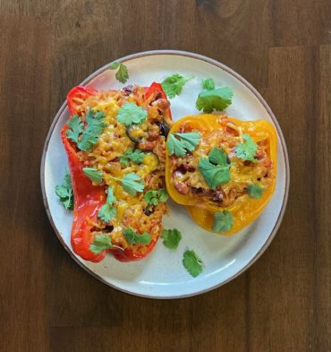 Chipotle and Bean Stuffed Bell Peppers