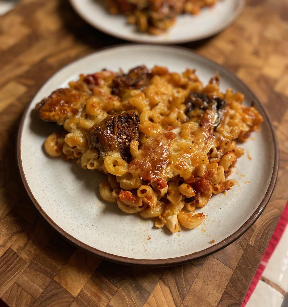 Eggplant Parmesan Pasta Bake