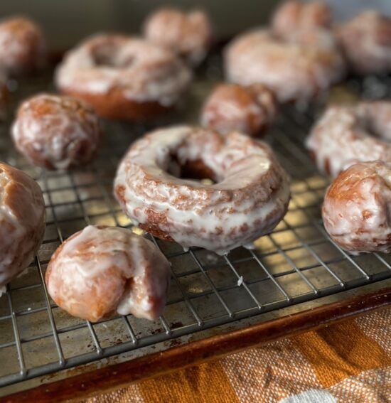 Sourdough Pumpkin Old Fashioned Donuts - Food & Ryne