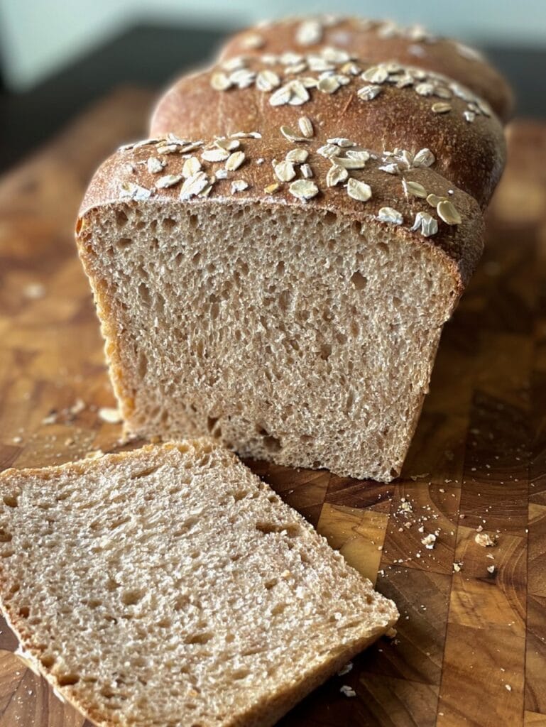 Honey Whole Wheat Sourdough Sandwich Loaf