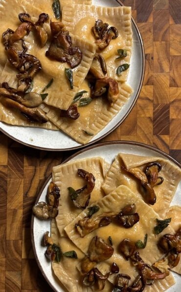 Sourdough Pumpkin Ravioli