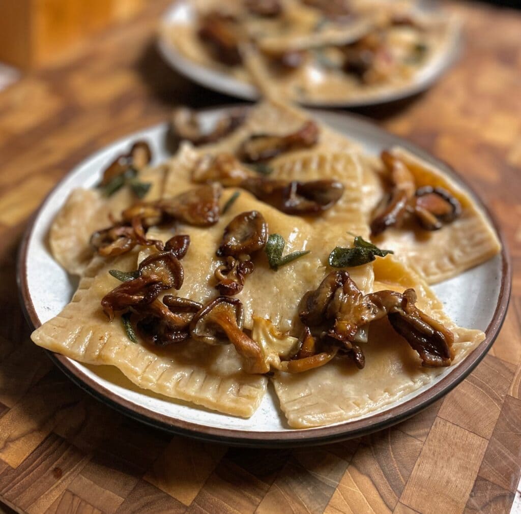 Sourdough Pumpkin Ravioli