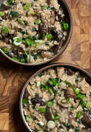 shiitake mushroom risotto