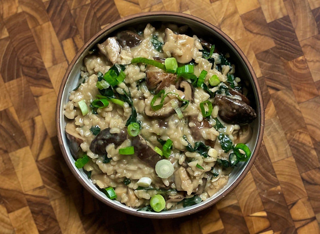 shiitake mushroom risotto