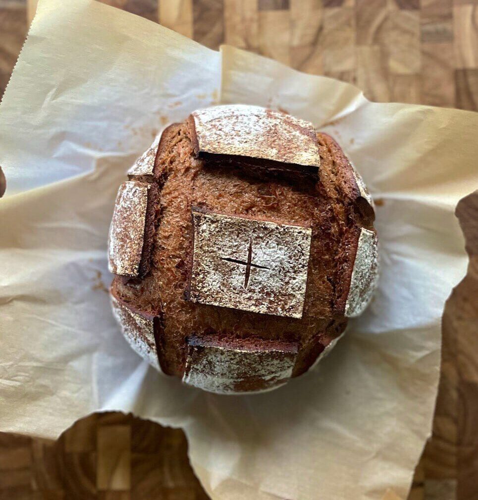 sourdough dark rye bread