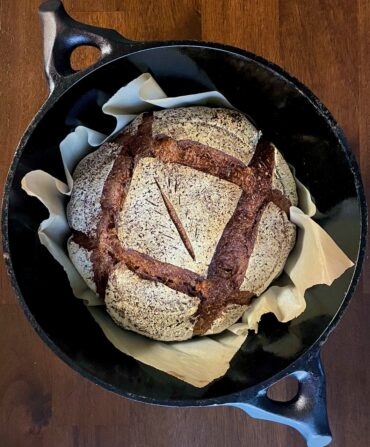 sourdough dark rye bread