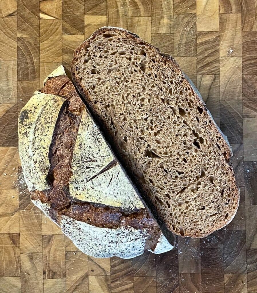 sourdough dark rye bread