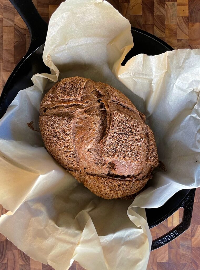 100% whole wheat sourdough bread