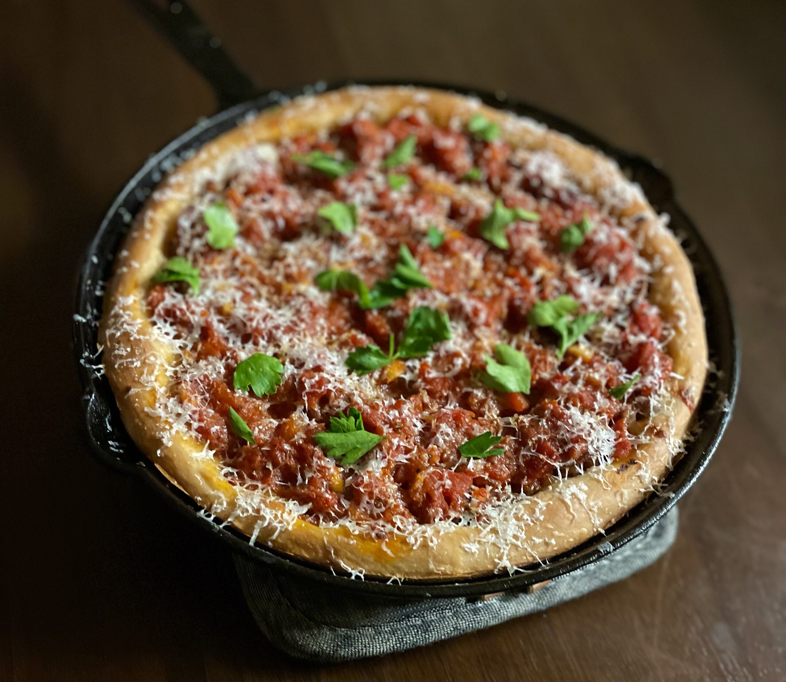 Sourdough Deep Dish Pizza