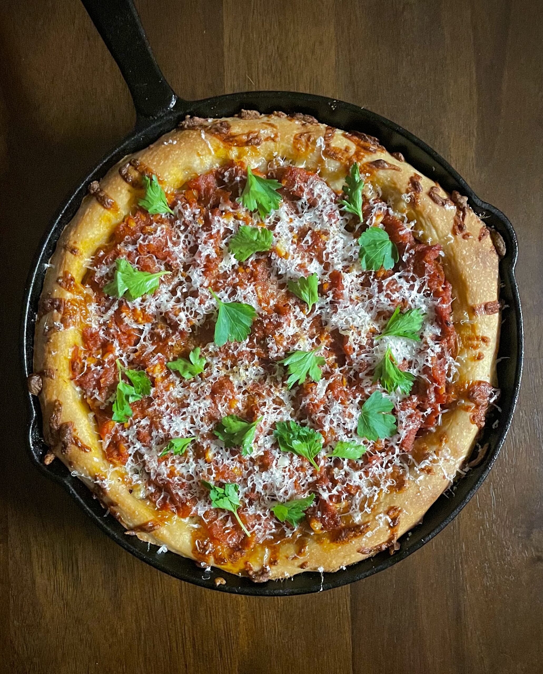 Sourdough Deep Dish Pizza