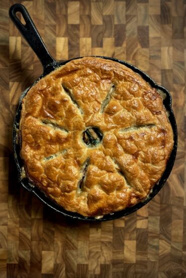 Skillet Chicken Pot Pie with Chard