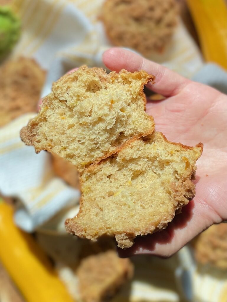 sourdough zucchini muffins