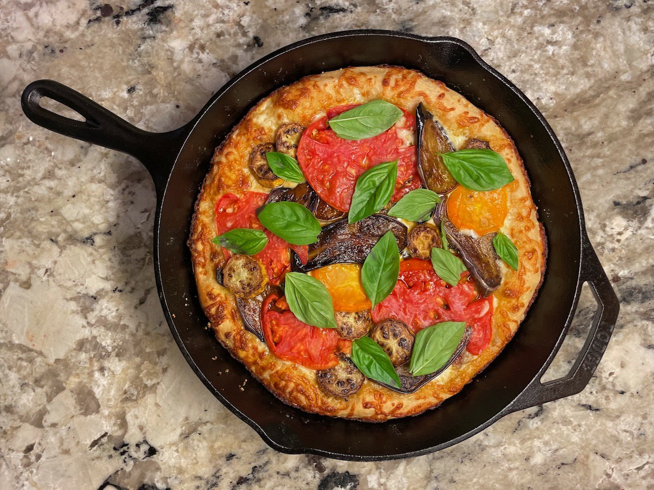 sourdough skillet pizza