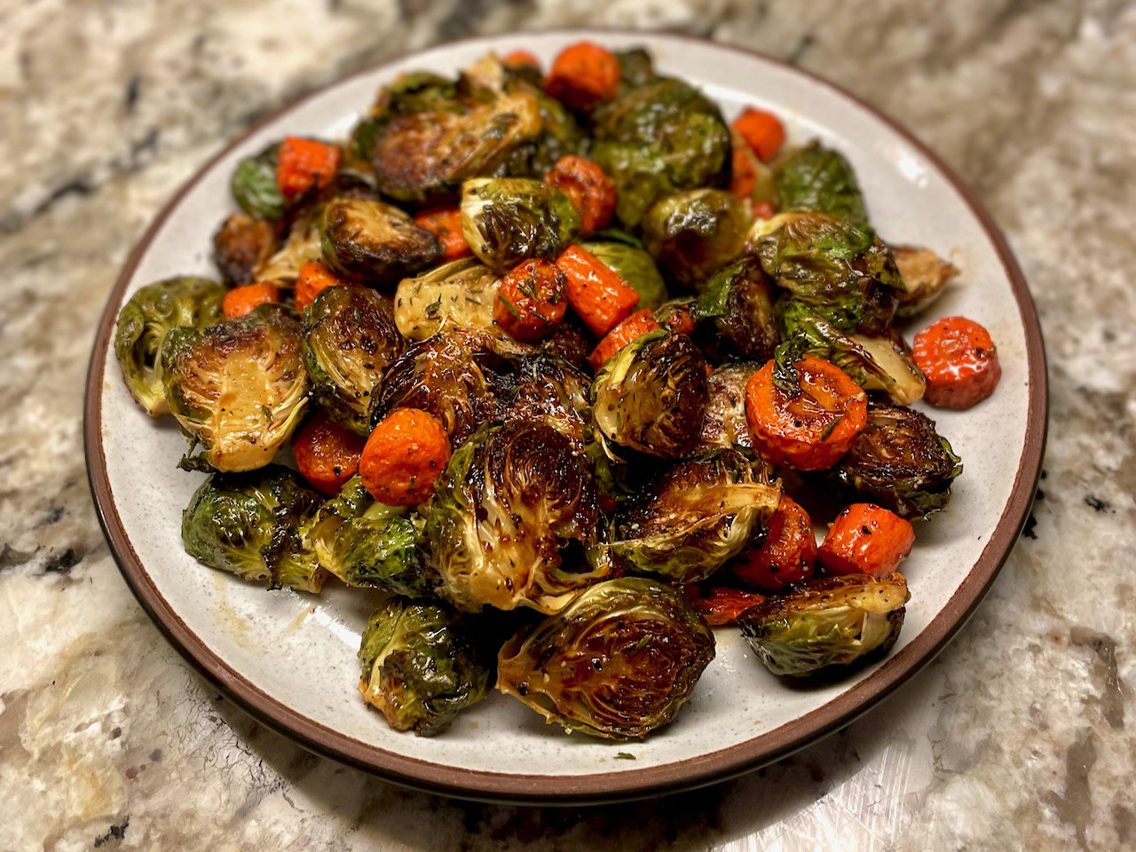 honey balsamic roasted vegetables