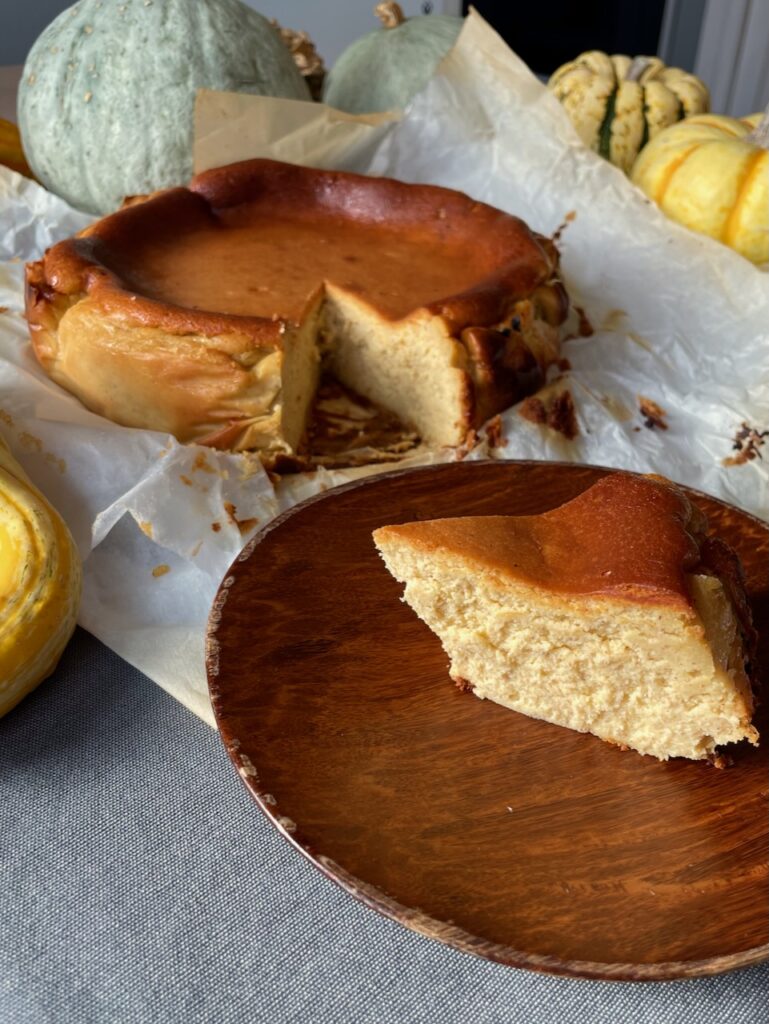 pumpkin basque cheesecake