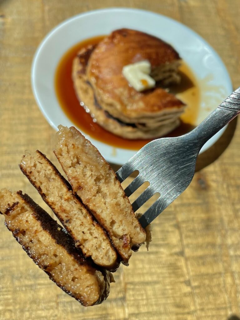 whole wheat sourdough pancakes