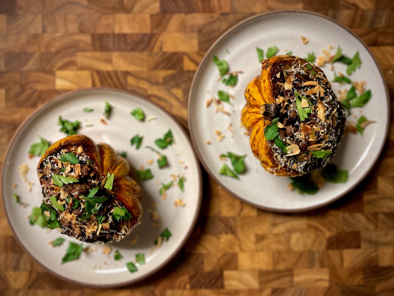 Lamb Stuffed Acorn Squash