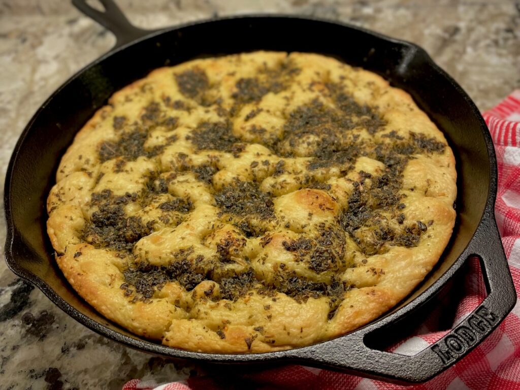 No Knead Sourdough Focaccia