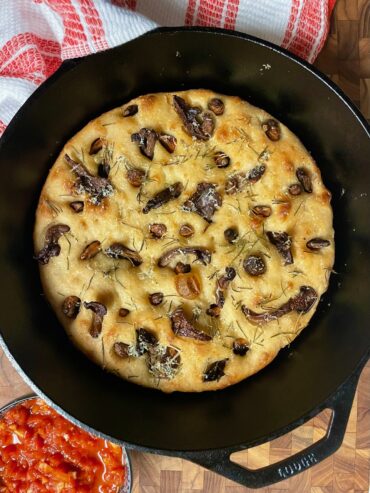 No Knead Sourdough Focaccia