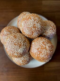 Whole Wheat Sourdough Burger Buns