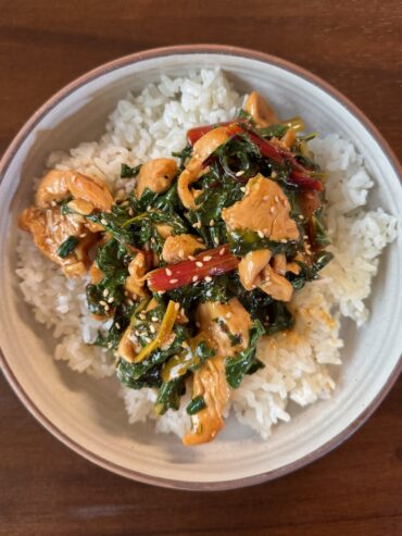 Chicken Teriyaki with Rainbow Chard