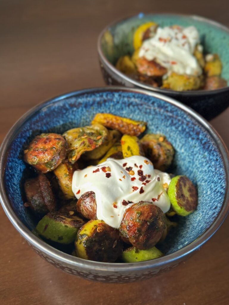 Zucchini and Weenie Tortellini